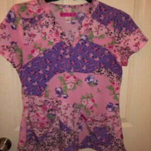 Betsey Johnson Women's Scrub Top (Size Small)